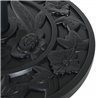 Soporte de sombrilla semicircular negro Outsunny