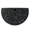 Soporte de sombrilla semicircular negro Outsunny