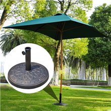 Soporte de sombrilla circular color bronce...