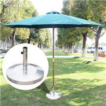 Soporte para sombrillas de acero inox Outsunny