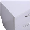 Escritorio con cajonera y estante Homcom