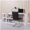 Escritorio blanco con estanter&iacute;a Homcom