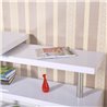 Escritorio blanco con estanter&iacute;a Homcom