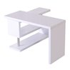 Escritorio blanco con estanter&iacute;a Homcom