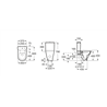 Inodoro compacto The Gap Round Rimless Roca