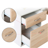 Escritorio con doble tablero estanter&iacute;a y cajonera Homcom