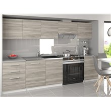 Cocina Paula 240cm castaño Tarraco