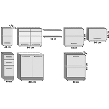 Cocina 300cm castaño Ella Tarraco