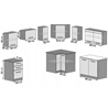 Cocina 360cm gris Lidia Tarraco