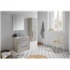 Pack mueble con 2 cajones, lavabo encastrado y espejo CUT LINE Sanchis