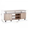 Mueble de televis&oacute;n 2 Puertas 2 Estantes HomCom