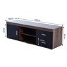 Mueble de televis&oacute;n 2 cajones 1 armario HomCom
