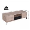 Mueble de televis&oacute;n 2 armarios HomCom