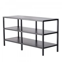 Mueble de televisón acero NEGRO HomCom