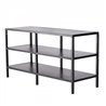 Mueble de televis&oacute;n de acero NEGRO HomCom