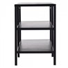 Mueble de televis&oacute;n de acero NEGRO HomCom