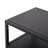 Mueble de televis&oacute;n de acero NEGRO HomCom