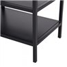 Mueble de televis&oacute;n de acero NEGRO HomCom