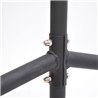 Perchero negro con ruedas HomCom