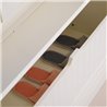 Mueble de recibidor con perchero blanco HomCom