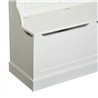 Mueble de recibidor con perchero blanco HomCom