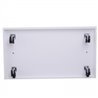 Perchero de madera y blanco con ruedas HomCom