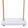 Perchero de madera y blanco con ruedas HomCom