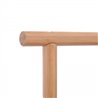 Perchero de madera y blanco con ruedas HomCom