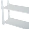 Mueble de recibidor con estantes blanco HomCom