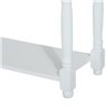 Mueble de recibidor con estantes blanco HomCom