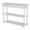 Mueble de recibidor con estantes blanco HomCom