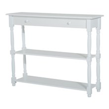 Mueble de recibidor con estantes blanco de HomCom