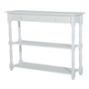Mueble de recibidor con estantes blanco HomCom