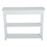 Mueble de recibidor con estantes blanco HomCom