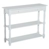 Mueble de recibidor con estantes blanco HomCom