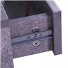 Mueble de recibidor gris ceniza con espejo HomCom