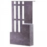 Mueble de recibidor gris ceniza con espejo HomCom
