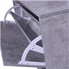 Mueble de recibidor gris ceniza con espejo HomCom