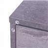 Mueble de recibidor gris ceniza con espejo HomCom