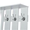 Mueble de recibidor blanco con espejo HomCom