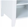 Mueble de recibidor con perchero y espejo blanco HomCom