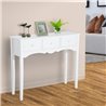 Mueble de recibidor con 3 cajones blanco HomCom