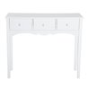 Mueble de recibidor con 3 cajones blanco HomCom