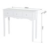 Mueble de recibidor con 3 cajones blanco HomCom