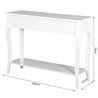 Mueble de recibidor con 2 cajones blanco HomCom