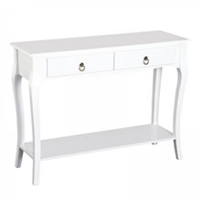 Mueble de recibidor con 2 cajones blanco de HomCom