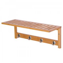 Perchero de pared color madera HomCom