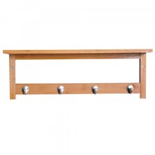 Perchero de pared color madera HomCom