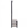 Mueble de recibidor con perchero y estantes HomCom