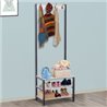 Mueble de recibidor con perchero y estantes HomCom